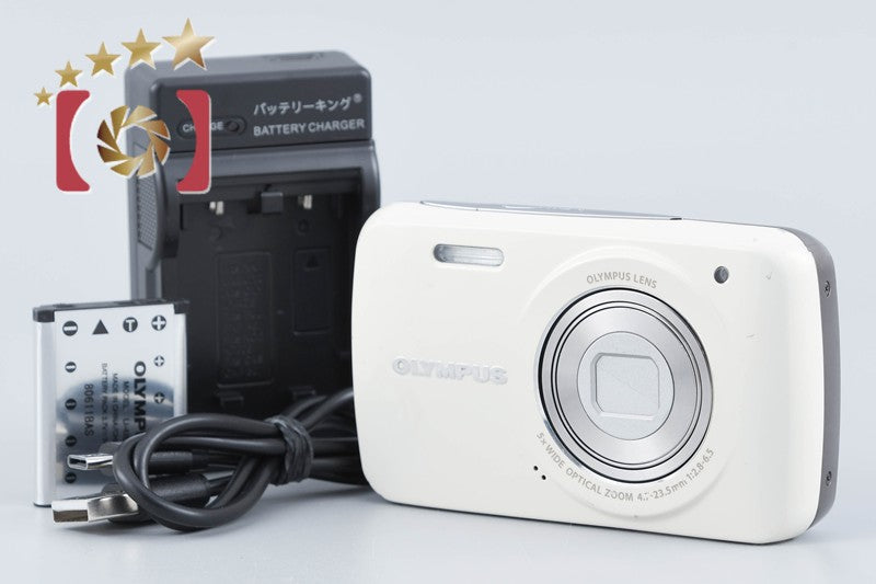 【中古】OLYMPUS オリンパス VH-210 ホワイト コンパクトデジタルカメラ
