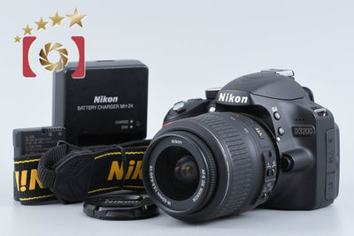 【中古】Nikon ニコン D3200 18-55 VR レンズキット ブラック シャッター回数僅少