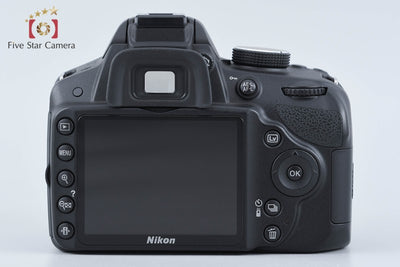 【中古】Nikon ニコン D3200 18-55 VR レンズキット ブラック シャッター回数僅少