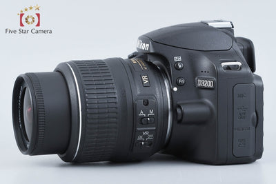 【中古】Nikon ニコン D3200 18-55 VR レンズキット ブラック シャッター回数僅少