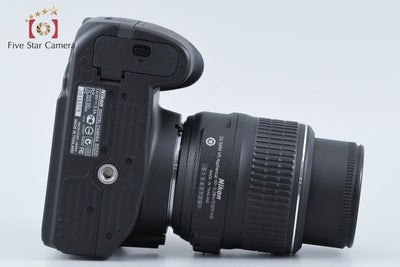 【中古】Nikon ニコン D3200 18-55 VR レンズキット ブラック シャッター回数僅少