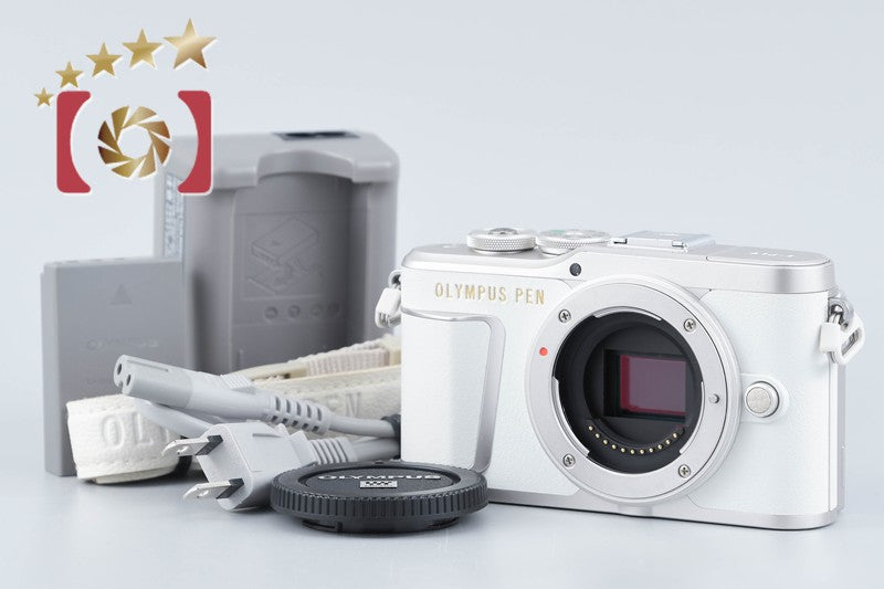 【中古】OLYMPUS オリンパス PEN E-PL9 ホワイト ミラーレス一眼カメラ シャッター回数僅少