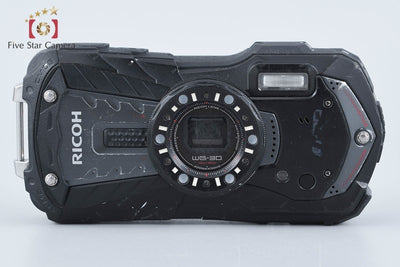 【中古】RICOH リコー PENTAX ペンタックス WG-30 エボニーブラック 防水アクションカメラ