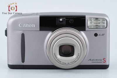 【中古】Canon キヤノン Autoboy S PANORAMA グレージュチタン コンパクトフィルムカメラ
