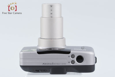 【中古】Canon キヤノン Autoboy S PANORAMA グレージュチタン コンパクトフィルムカメラ