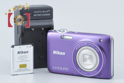【中古】Nikon ニコン COOLPIX S3100 ファインパープル コンパクトデジタルカメラ