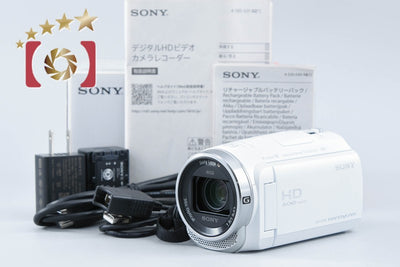 【中古】SONY ソニー ハンディカム HDR-CX680 ホワイト デジタルビデオカメラ 元箱付き 多言語対応