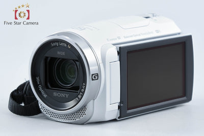 【中古】SONY ソニー ハンディカム HDR-CX680 ホワイト デジタルビデオカメラ 元箱付き 多言語対応