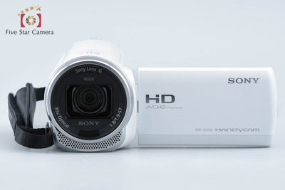 【中古】SONY ソニー ハンディカム HDR-CX680 ホワイト デジタルビデオカメラ 元箱付き 多言語対応