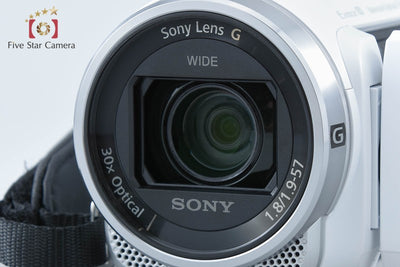 【中古】SONY ソニー ハンディカム HDR-CX680 ホワイト デジタルビデオカメラ 元箱付き 多言語対応