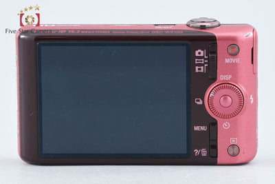 【中古】SONY ソニー Cyber-shot DSC-WX100 ピンク コンパクトデジタルカメラ 多言語対応