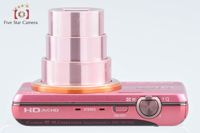【中古】SONY ソニー Cyber-shot DSC-WX100 ピンク コンパクトデジタルカメラ 多言語対応