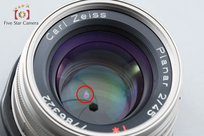 【中古】CONTAX コンタックス Carl Zeiss Planar 45mm f/2 T*
