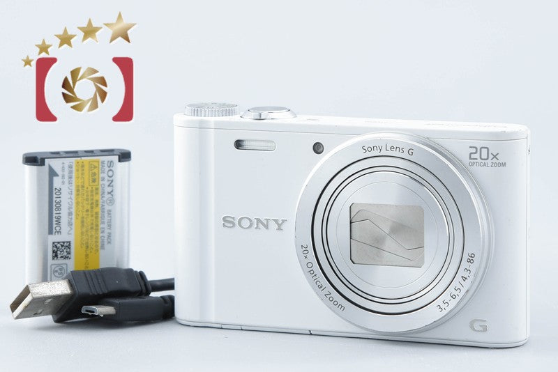 【中古】SONY ソニー Cyber-shot DSC-WX300 ホワイト デジタルスチルカメラ 多言語対応