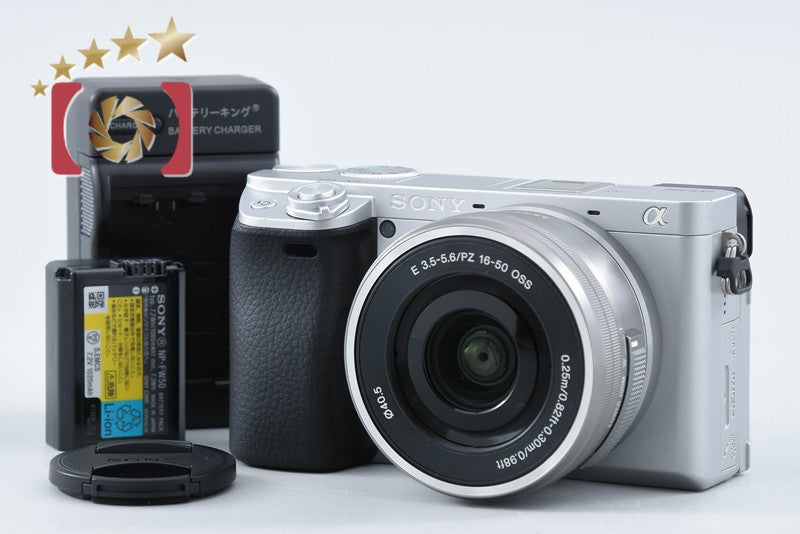 【中古】SONY ソニー α6400 ILCE-6400 シルバー パワーズームレンズキット シャッター回数僅少 多言語対応