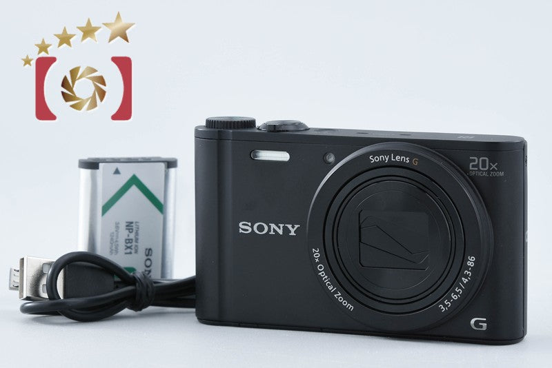 【中古】SONY ソニー Cyber-shot DSC-WX350 ブラック コンパクトデジタルカメラ 多言語対応