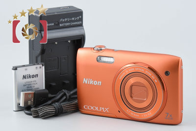 【中古】Nikon ニコン COOLPIX S3500 アプリコットオレンジ コンパクトデジタルカメラ
