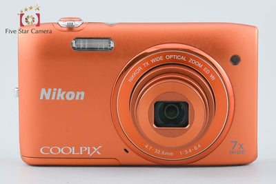【中古】Nikon ニコン COOLPIX S3500 アプリコットオレンジ コンパクトデジタルカメラ