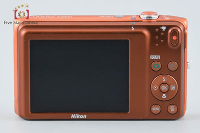 【中古】Nikon ニコン COOLPIX S3500 アプリコットオレンジ コンパクトデジタルカメラ