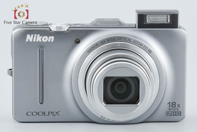 【中古】Nikon ニコン COOLPIX S9300 クリスタルシルバー コンパクトデジタルカメラ 元箱付き