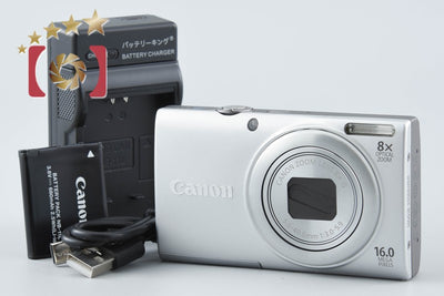 【中古】Canon キヤノン PowerShot A4000 IS シルバー コンパクトデジタルカメラ