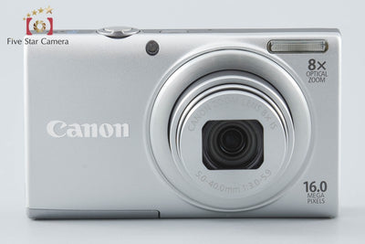 【中古】Canon キヤノン PowerShot A4000 IS シルバー コンパクトデジタルカメラ