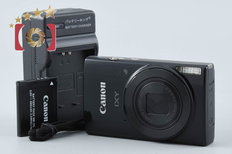 【中古】Canon キヤノン IXY 190 ブラック コンパクトデジタルカメラ