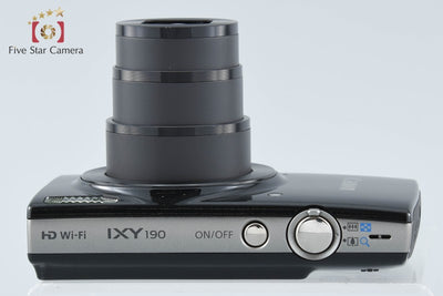 【中古】Canon キヤノン IXY 190 ブラック コンパクトデジタルカメラ