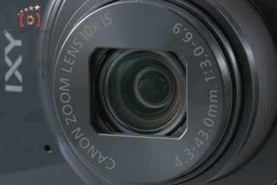 【中古】Canon キヤノン IXY 190 ブラック コンパクトデジタルカメラ