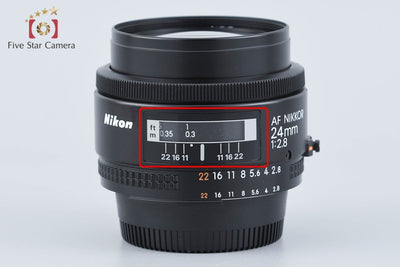 【中古】Nikon ニコン AF NIKKOR 24mm f/2.8