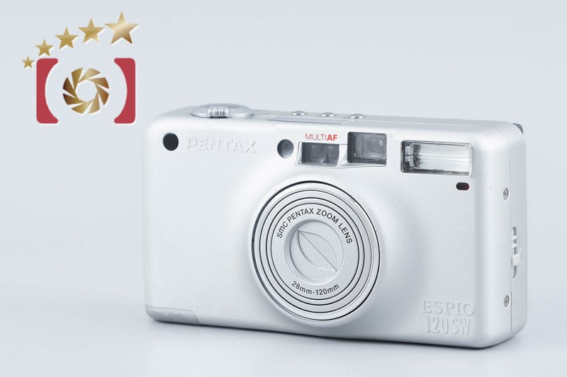 【中古】PENTAX ペンタックス ESPIO 120SW シルバー コンパクトフィルムカメラ