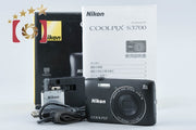 【中古】Nikon ニコン COOLPIX S3700 ブラック コンパクトデジタルカメラ 元箱付き