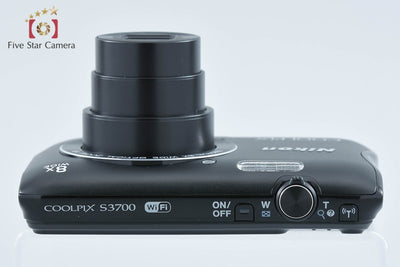 【中古】Nikon ニコン COOLPIX S3700 ブラック コンパクトデジタルカメラ 元箱付き