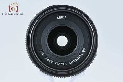 【中古】Panasonic パナソニック LEICA DG SUMMILUX 15mm f/1.7 ASPH. H-X015-K ブラック