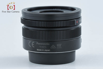 【中古】Panasonic パナソニック LEICA DG SUMMILUX 15mm f/1.7 ASPH. H-X015-K ブラック