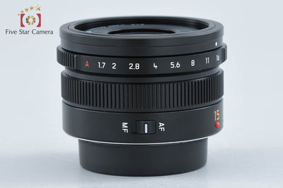 【中古】Panasonic パナソニック LEICA DG SUMMILUX 15mm f/1.7 ASPH. H-X015-K ブラック