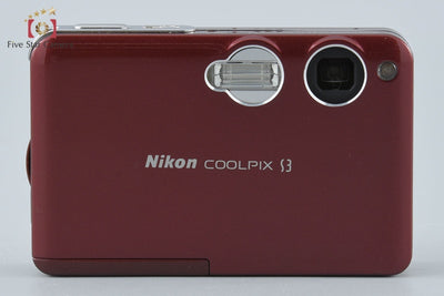 【中古】Nikon ニコン COOLPIX S3 ノーブルワイン コンパクトデジタルカメラ