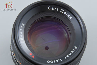【中古】CONTAX コンタックス Carl Zeiss Planar 50mm f/1.4 T* AEJ
