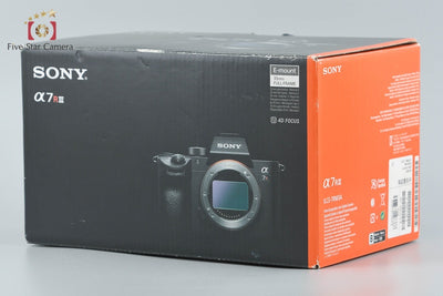【中古】SONY ソニー α7RIII ILCE-7RM3 ミラーレス一眼カメラ シャッター回数僅少 元箱付き 多言語対応