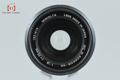 【中古】MINOLTA ミノルタ MC W.ROKKOR-HH 35mm f/1.8