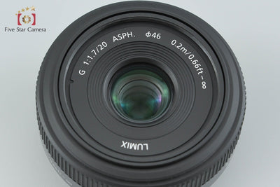 【中古】Panasonic パナソニック LUMIX G 20mm f/1.7 ASPH. H-H020
