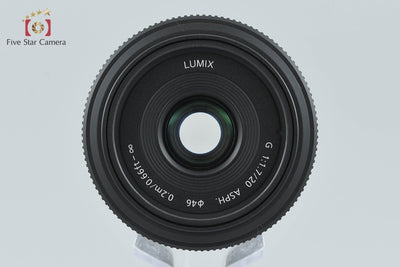 【中古】Panasonic パナソニック LUMIX G 20mm f/1.7 ASPH. H-H020