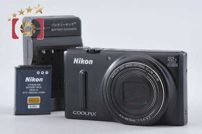 【中古】Nikon ニコン COOLPIX S9600 ブラック コンパクトデジタルカメラ