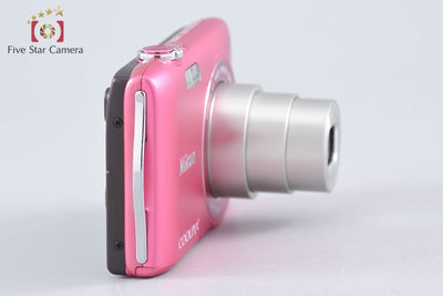 【中古】Nikon ニコン COOLPIX S3300 ストロベリーピンク コンパクトデジタルカメラ