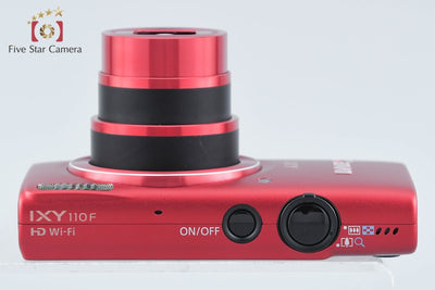 【中古】Canon キヤノン IXY 110F レッド コンパクトデジタルカメラ 元箱付き