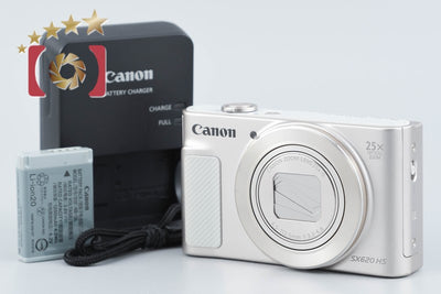 【中古】Canon キヤノン PowerShot SX620 HS ホワイト コンパクトデジタルカメラ