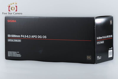 【中古】SIGMA シグマ APO 50-500mm f/4.5-6.3 DG OS HSM キヤノン用 元箱付き