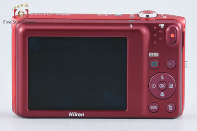 【中古】Nikon ニコン COOLPIX S3500 ラズベリーレッド コンパクトデジタルカメラ