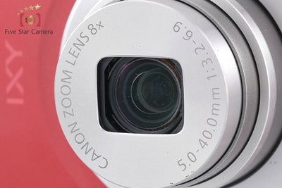 【中古】Canon キヤノン IXY 200 レッド コンパクトデジタルカメラ