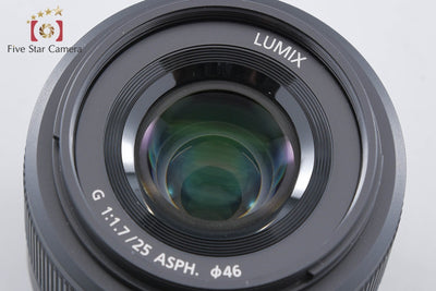 【中古】Panasonic パナソニック LUMIX G 25mm f/1.7 ASPH. H-H025 ブラック